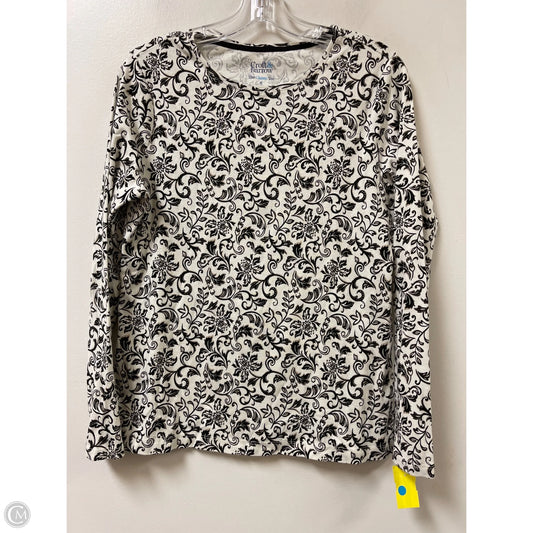 Top Long Sleeve By Croft And Barrow In Cream, Size: M