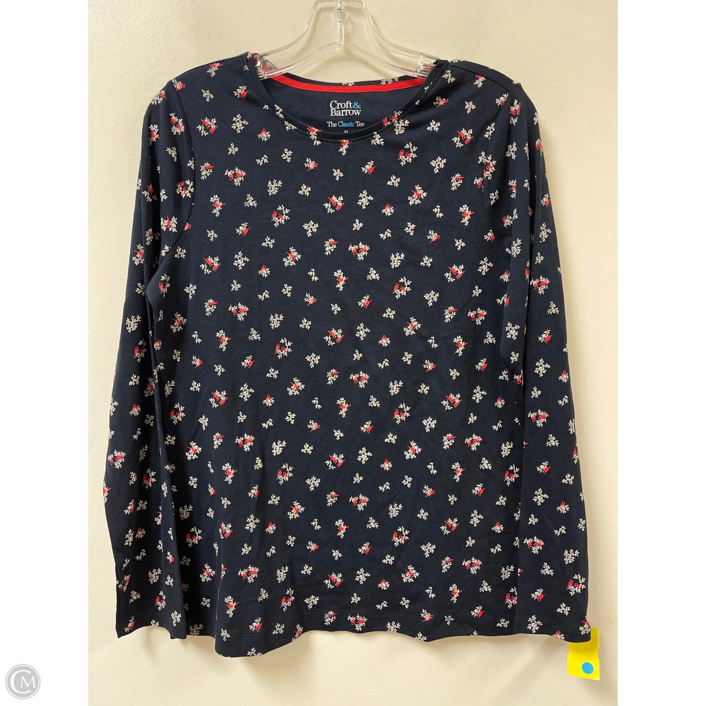 Top Long Sleeve By Croft And Barrow In Navy, Size: M