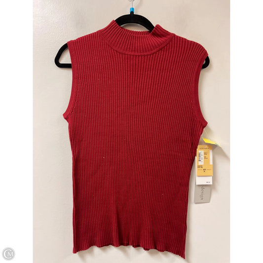 Top Sleeveless By Wasserman In Red, Size: Xl