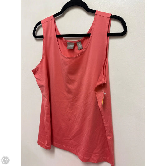 Top Sleeveless By Chicos In Coral, Size: Xl