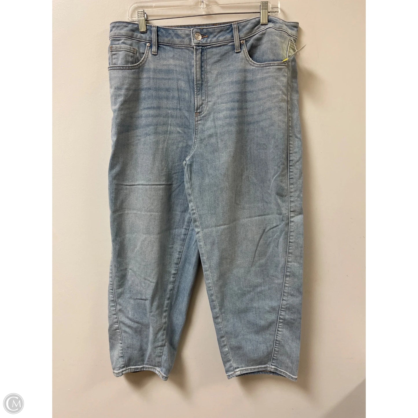 Jeans Wide Leg By Chicos In Blue Denim, Size: 14