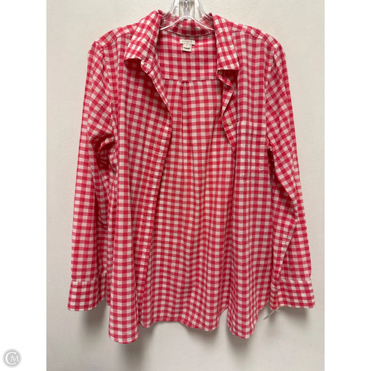 Top Long Sleeve By J. Crew In Pink, Size: M