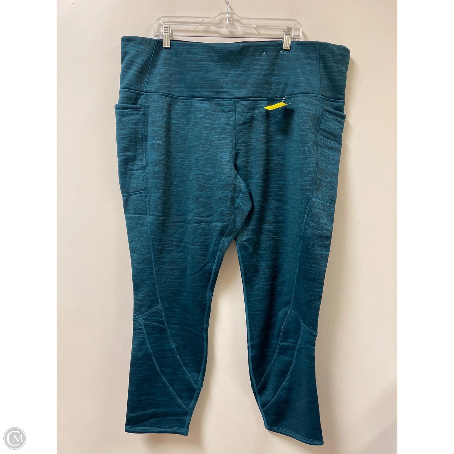 Athletic Leggings By Xersion In Teal, Size: 3x