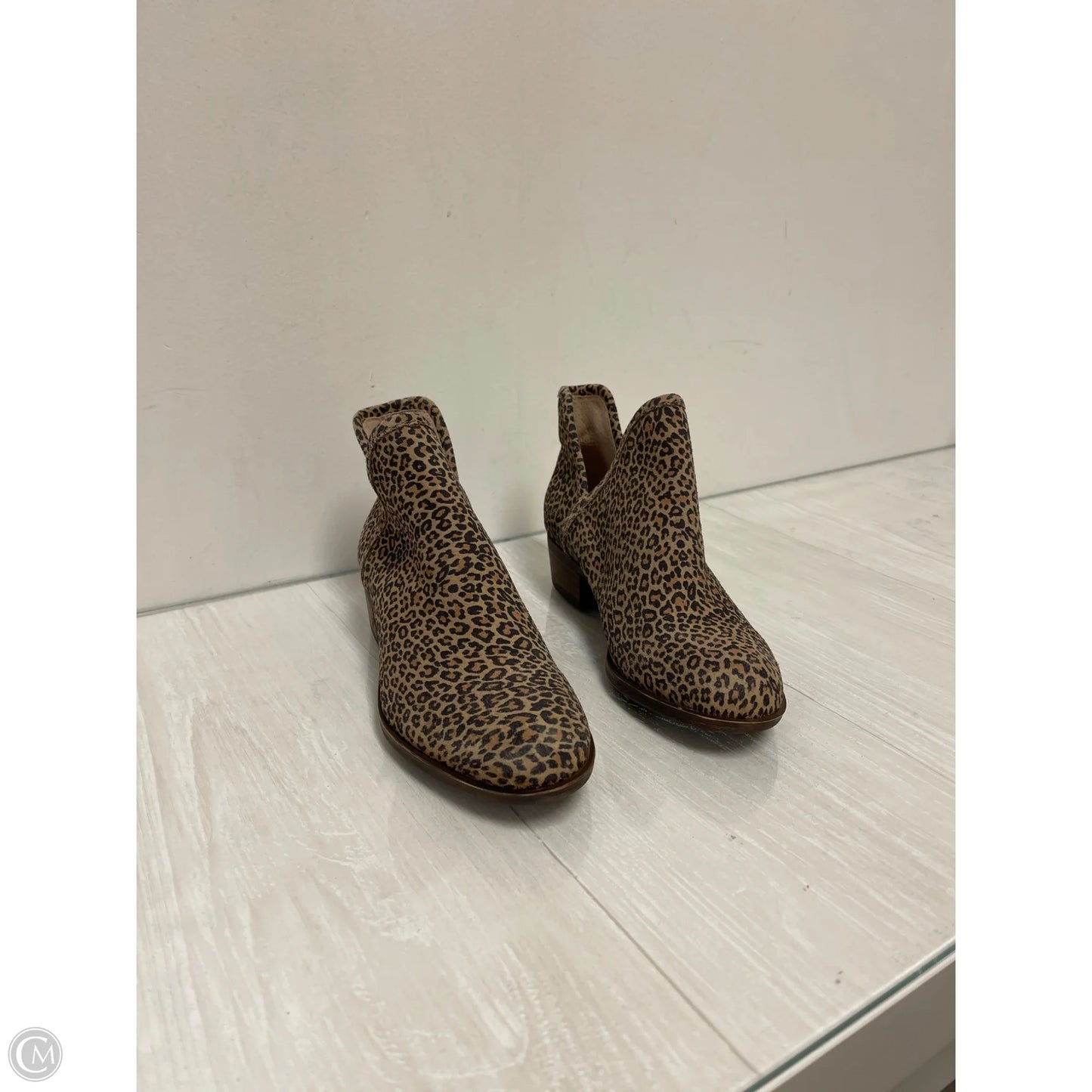 Boots Ankle Flats By Lucky Brand In Animal Print, Size: 5