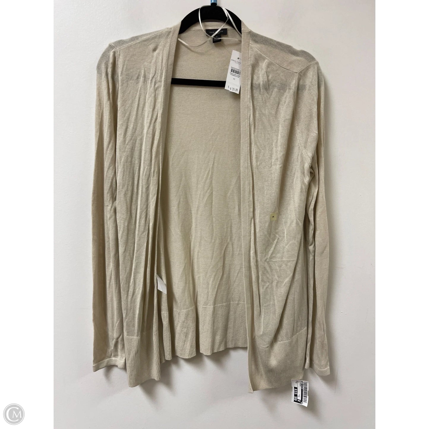 Cardigan By Ann Taylor In Tan, Size: M