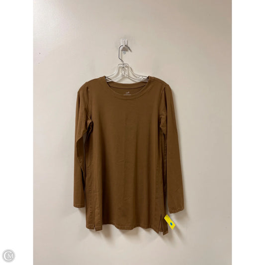 Top Long Sleeve By J. Jill In Brown, Size: Xs
