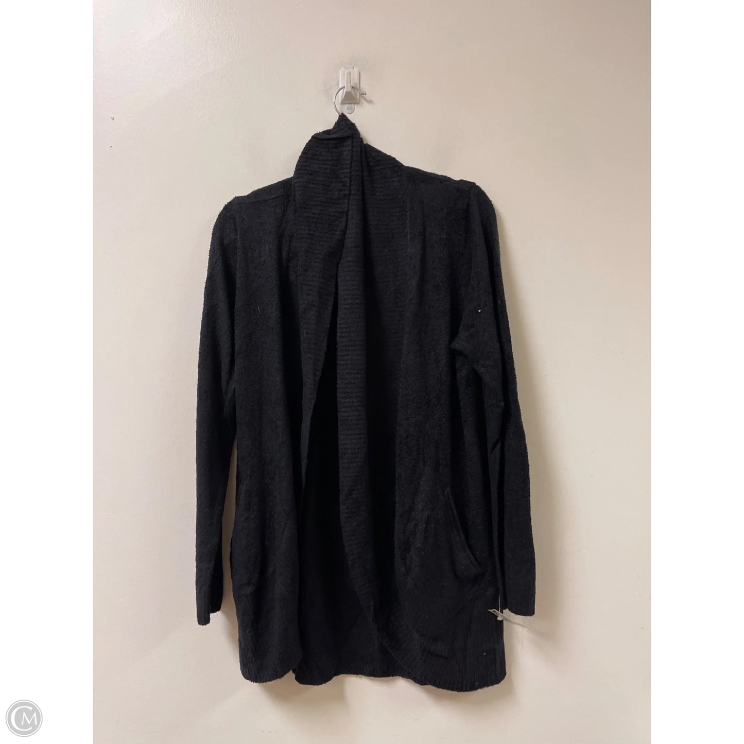 Sweater Cardigan By Clothes Mentor In Black, Size: L