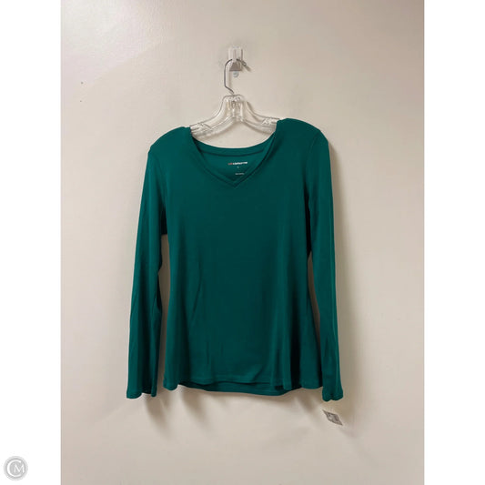 Top Long Sleeve By Liz Claiborne In Green, Size: L