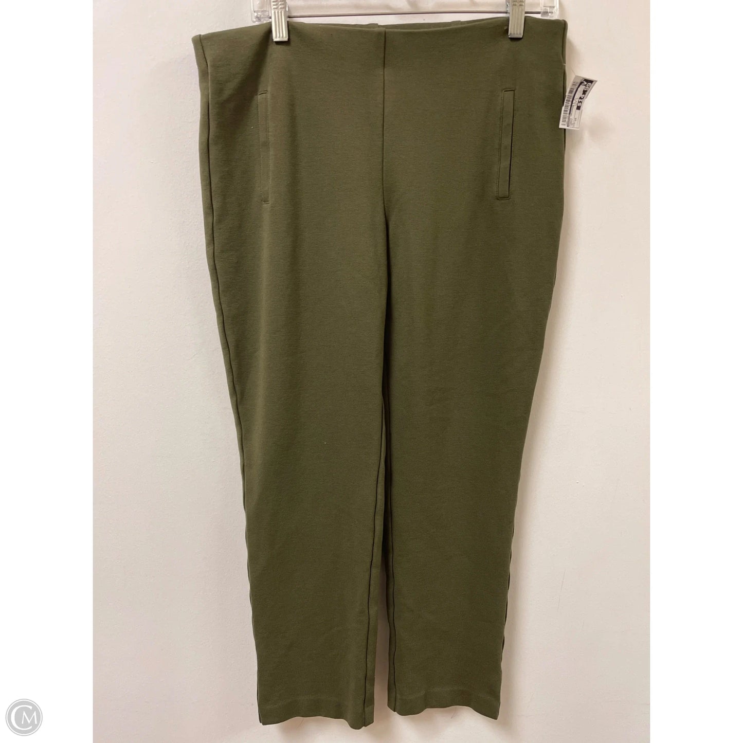 Pants Cropped By Chicos In Green, Size: 10