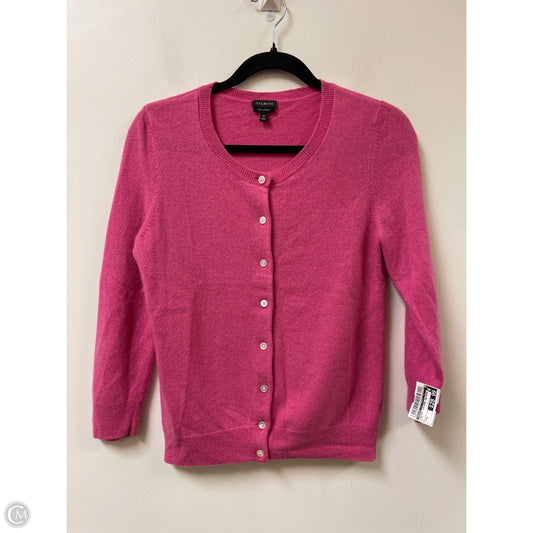 Sweater Cardigan Cashmere By Talbots In Pink, Size: M