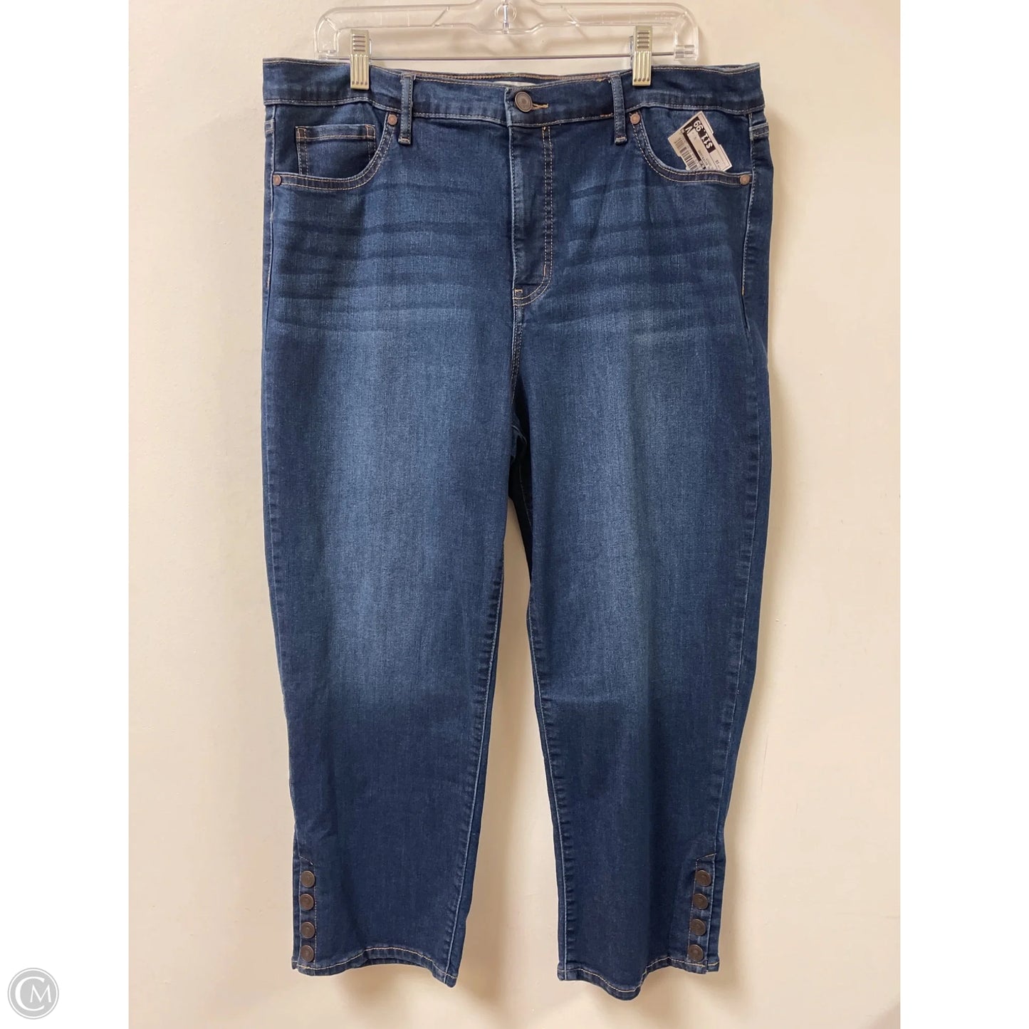 Jeans Boyfriend By Code Blue In Blue Denim, Size: 16