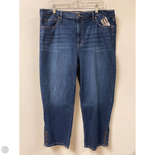 Jeans Boyfriend By Code Blue In Blue Denim, Size: 16