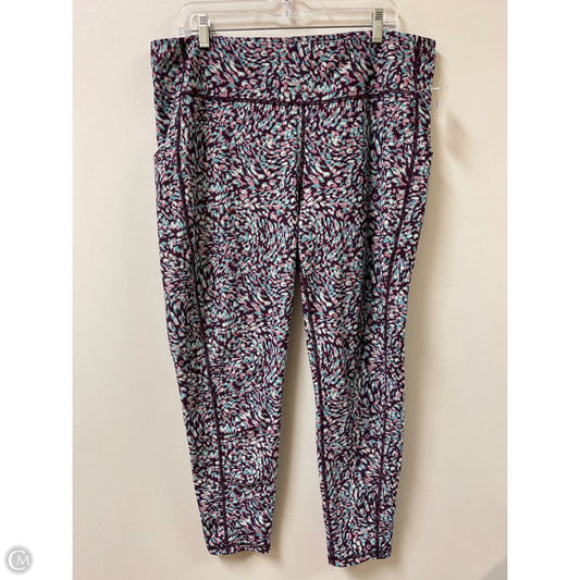 Athletic Capris By Tek Gear In Purple, Size: 2x