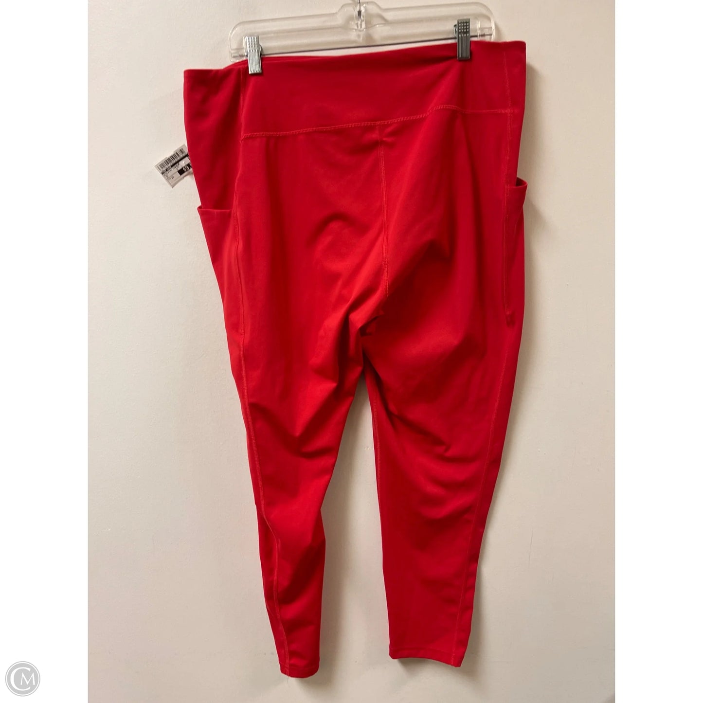 Athletic Leggings By Tek Gear In Red, Size: 2x