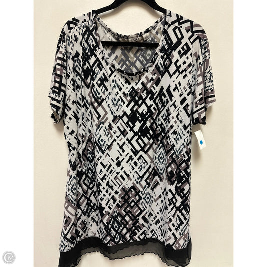 Top Short Sleeve By Cato In Brown, Size: Xl