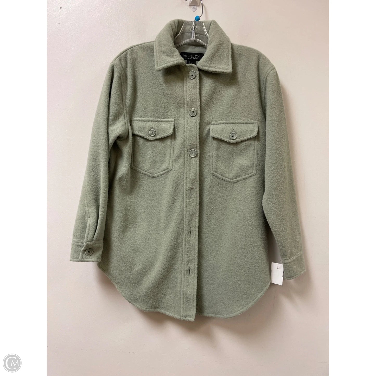 Jacket Shirt By Rachel Zoe In Green, Size: S