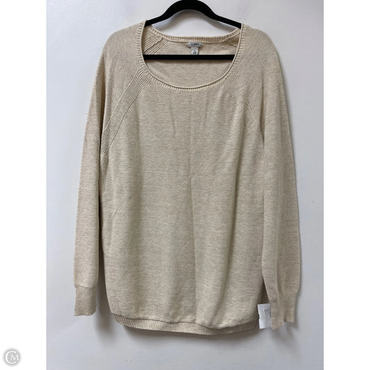 Sweater By L.l. Bean In Cream, Size: Xl