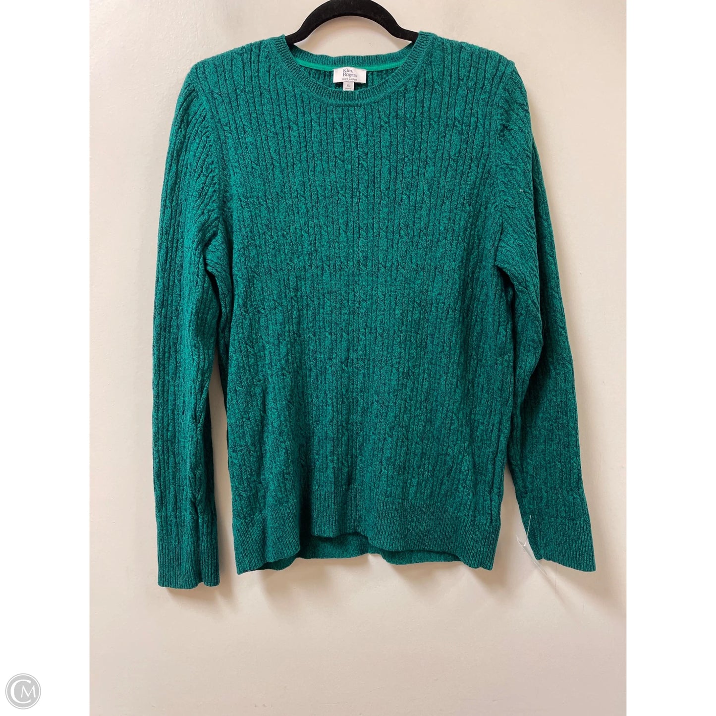 Sweater By Kim Rogers In Green, Size: Xl