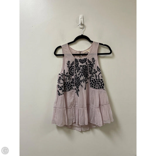 Top Sleeveless By Floreat In Purple, Size: Xs
