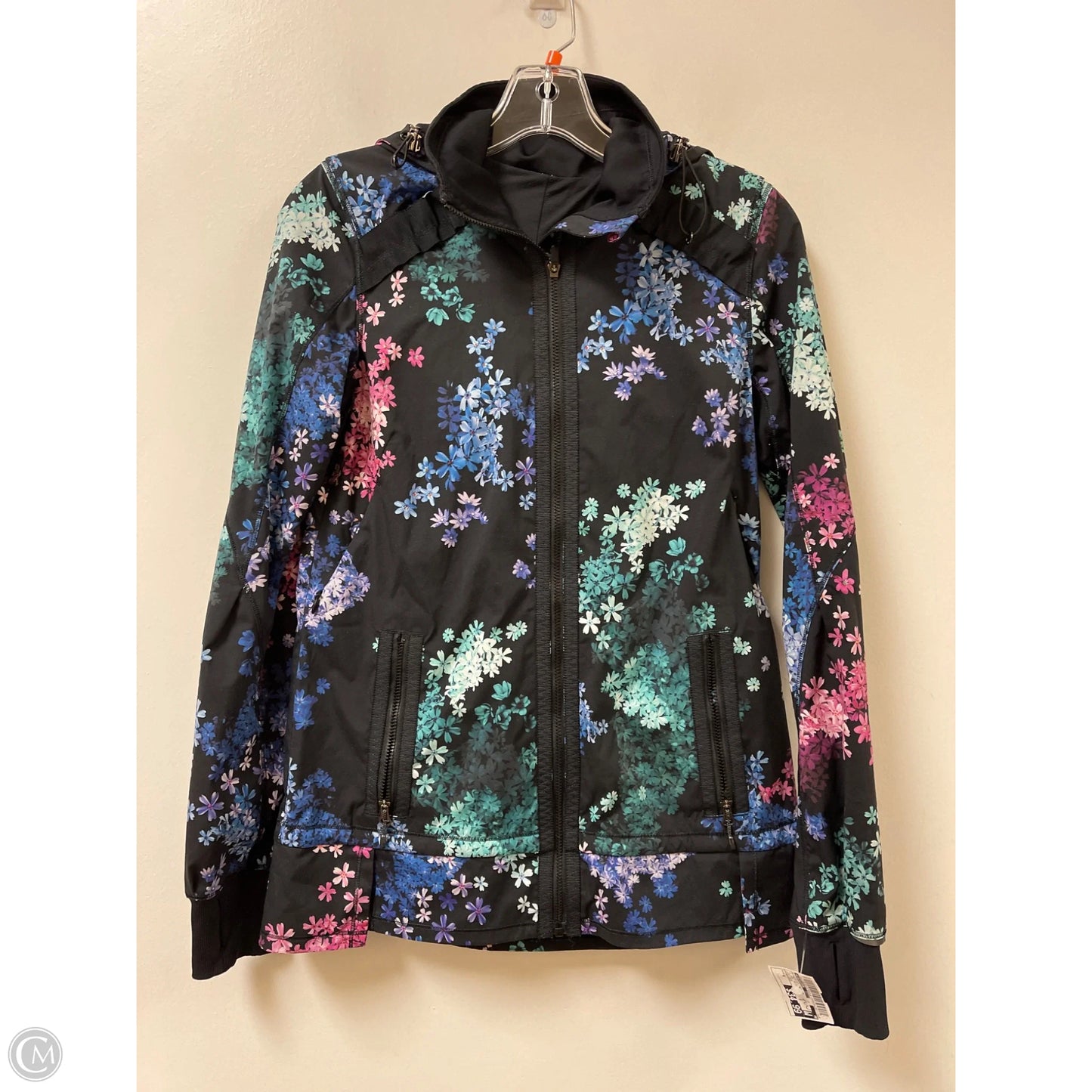Athletic Jacket By Lululemon In Floral Print, Size: 4