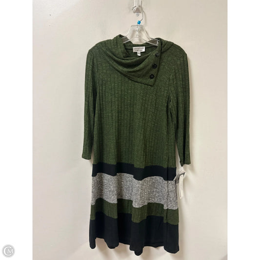 Dress Casual Midi By Signature By Robbie Bee In Green, Size: S