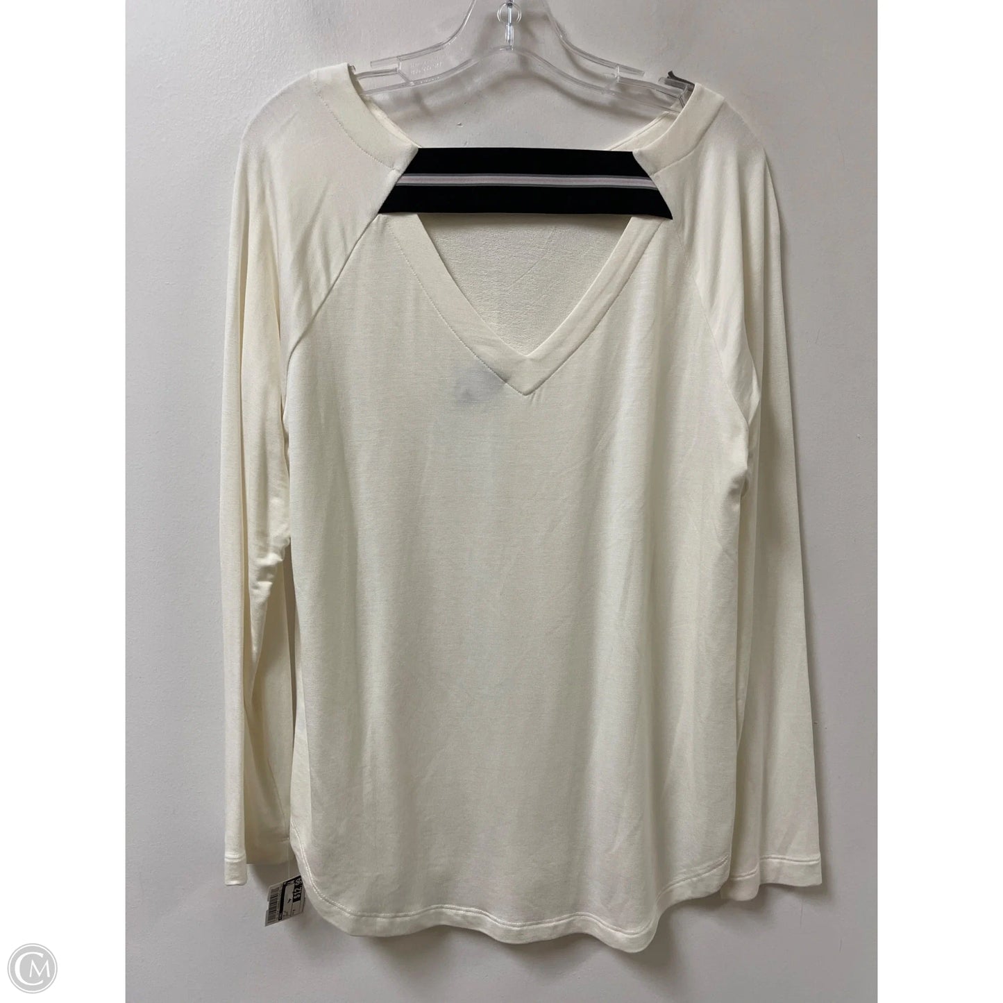 Top Long Sleeve By Cabi In Cream, Size: M