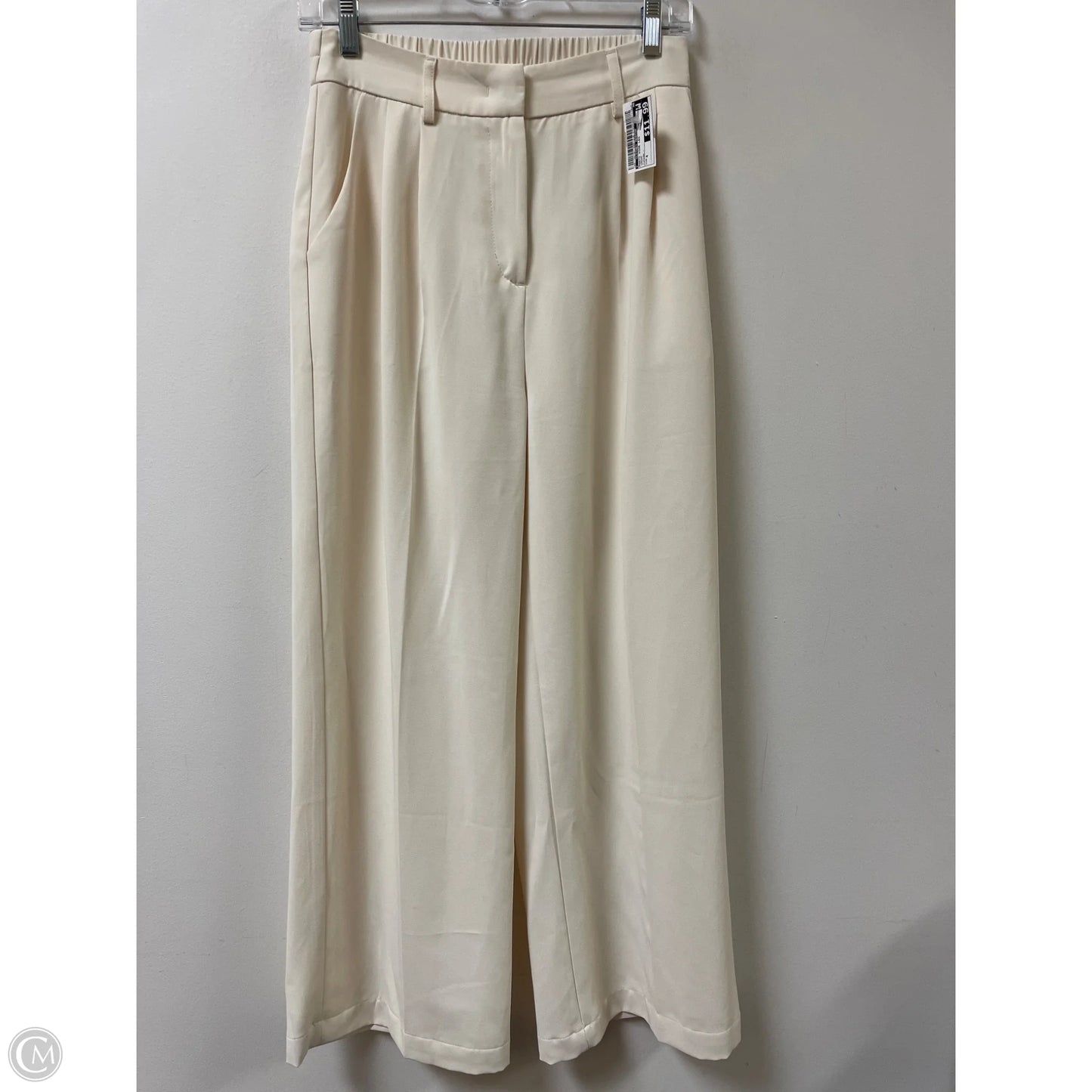 Pants Wide Leg By Clothes Mentor In Cream, Size: 4