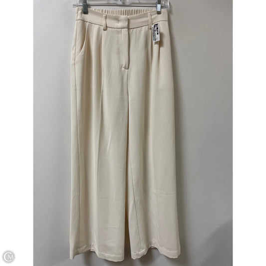 Pants Wide Leg By Clothes Mentor In Cream, Size: 4