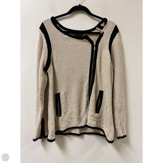 Sweater Cardigan By Lane Bryant In Cream, Size: 1x