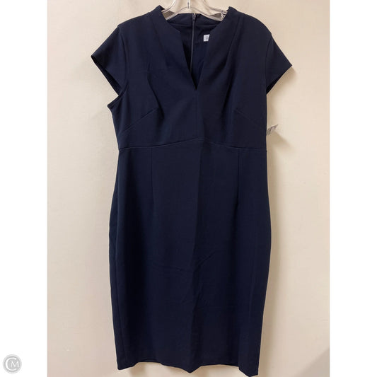 Dress Work By Calvin Klein In Navy, Size: Xl