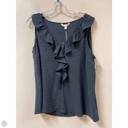Top Sleeveless By Lc Lauren Conrad In Blue, Size: L