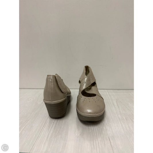 Shoes Heels Wedge By Fly London In Cream, Size: 10.5