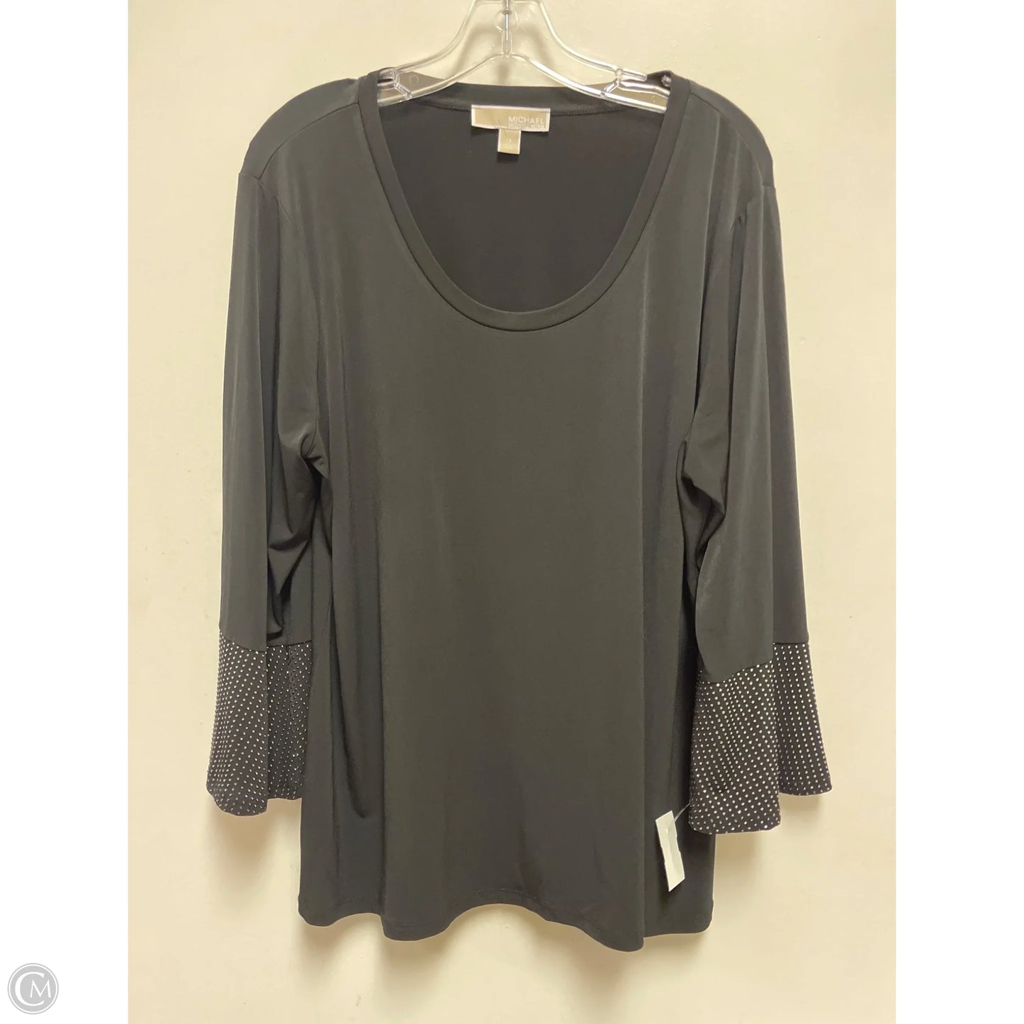 Top Long Sleeve By Michael By Michael Kors In Black, Size: 1x