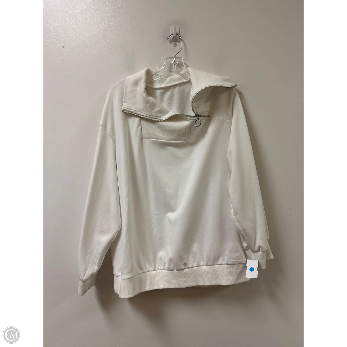 Sweater By Clothes Mentor In White, Size: 1x