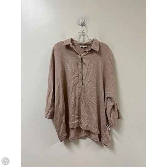 Top Long Sleeve By John Mark In Mauve, Size: M