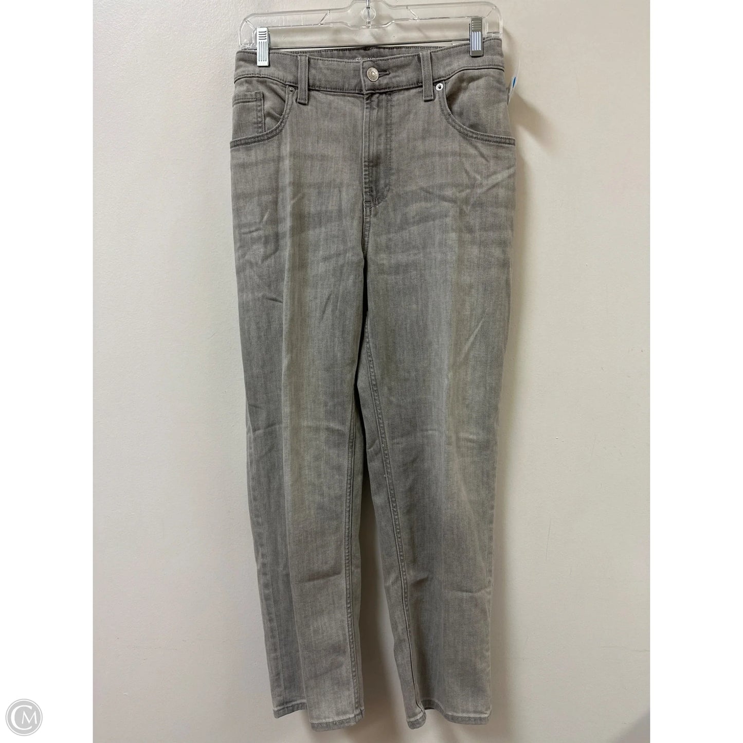 Jeans Skinny By Chicos In Grey Denim, Size: 14