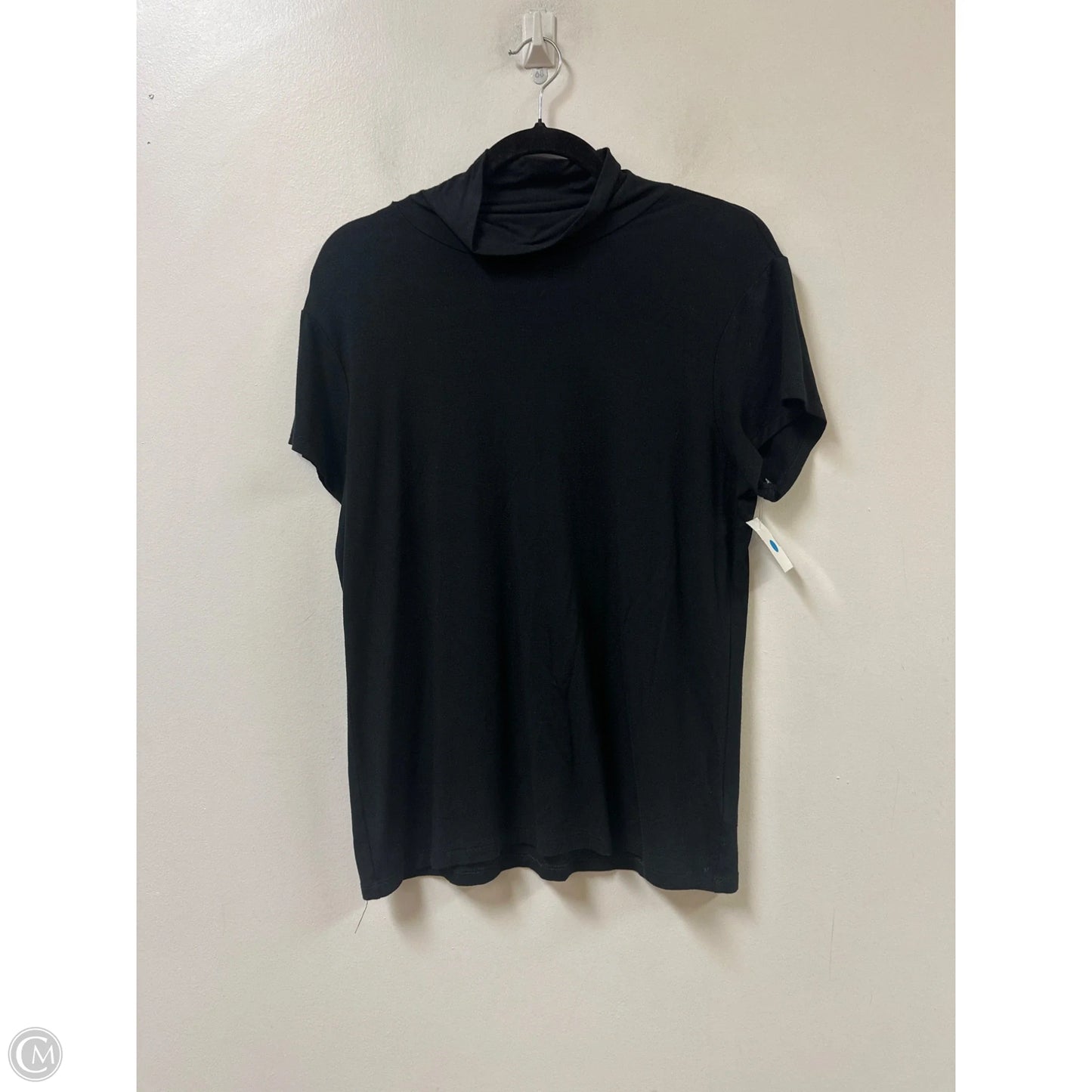Top Short Sleeve By Lauren By Ralph Lauren In Black, Size: Xl