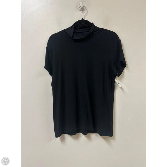 Top Short Sleeve By Lauren By Ralph Lauren In Black, Size: Xl