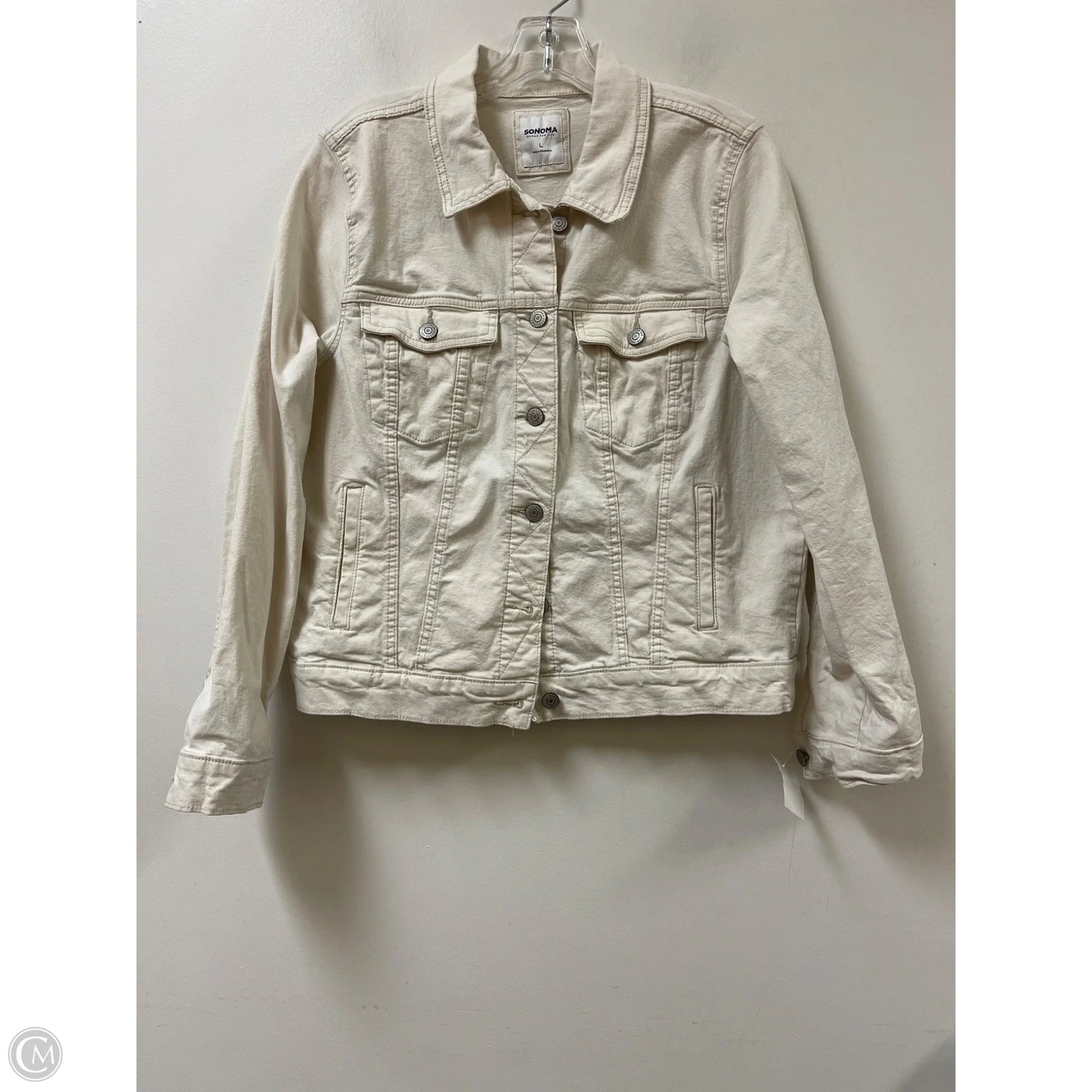 Jacket Denim By Sonoma In Cream, Size: L