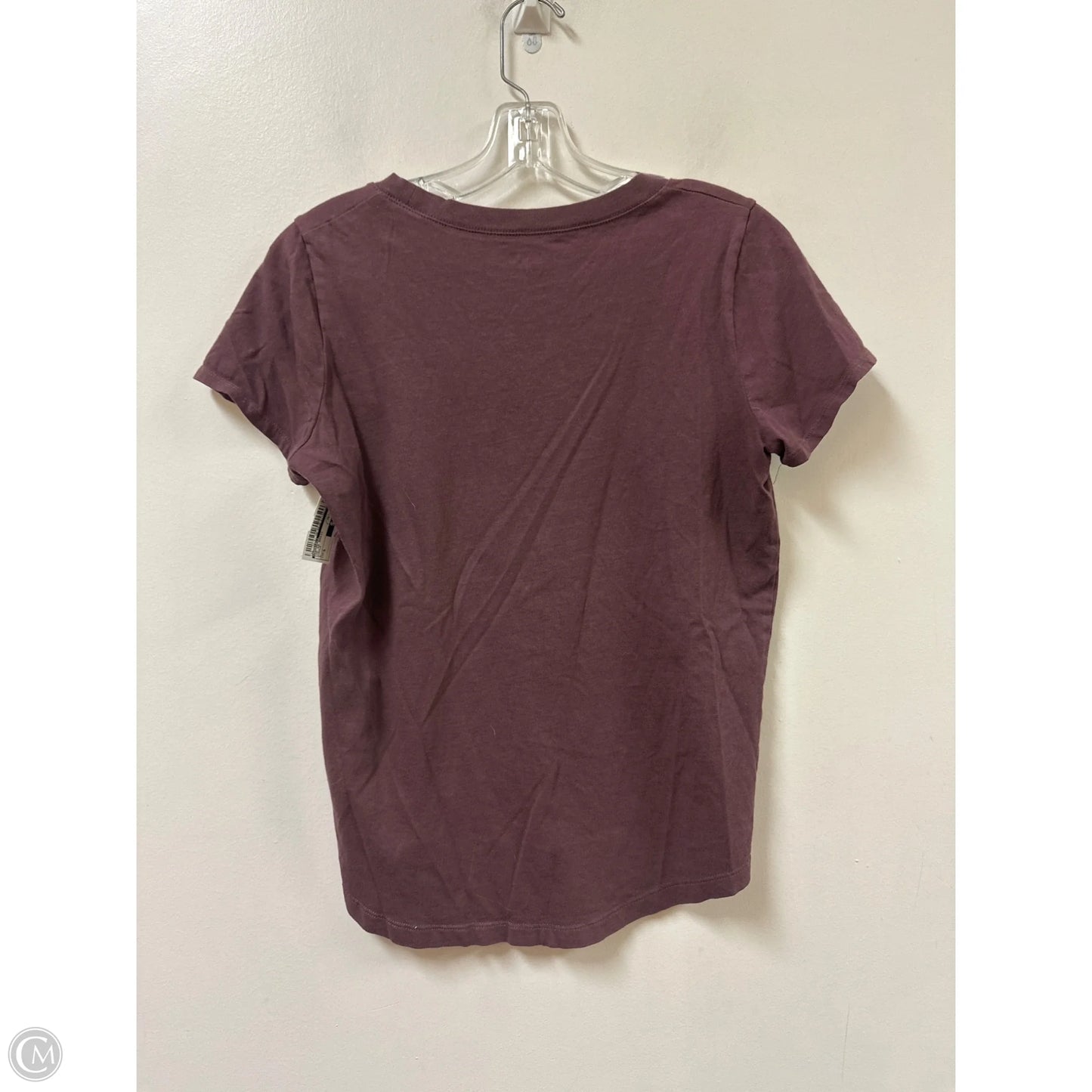 Top Short Sleeve Basic By Madewell In Purple, Size: S