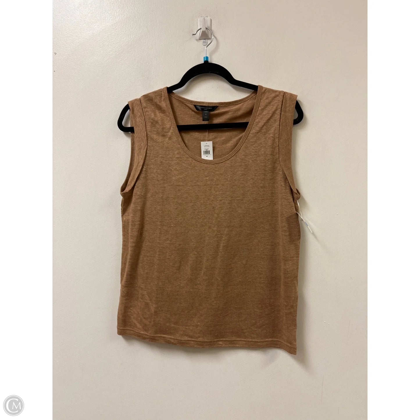 Top Sleeveless By Banana Republic In Brown, Size: M