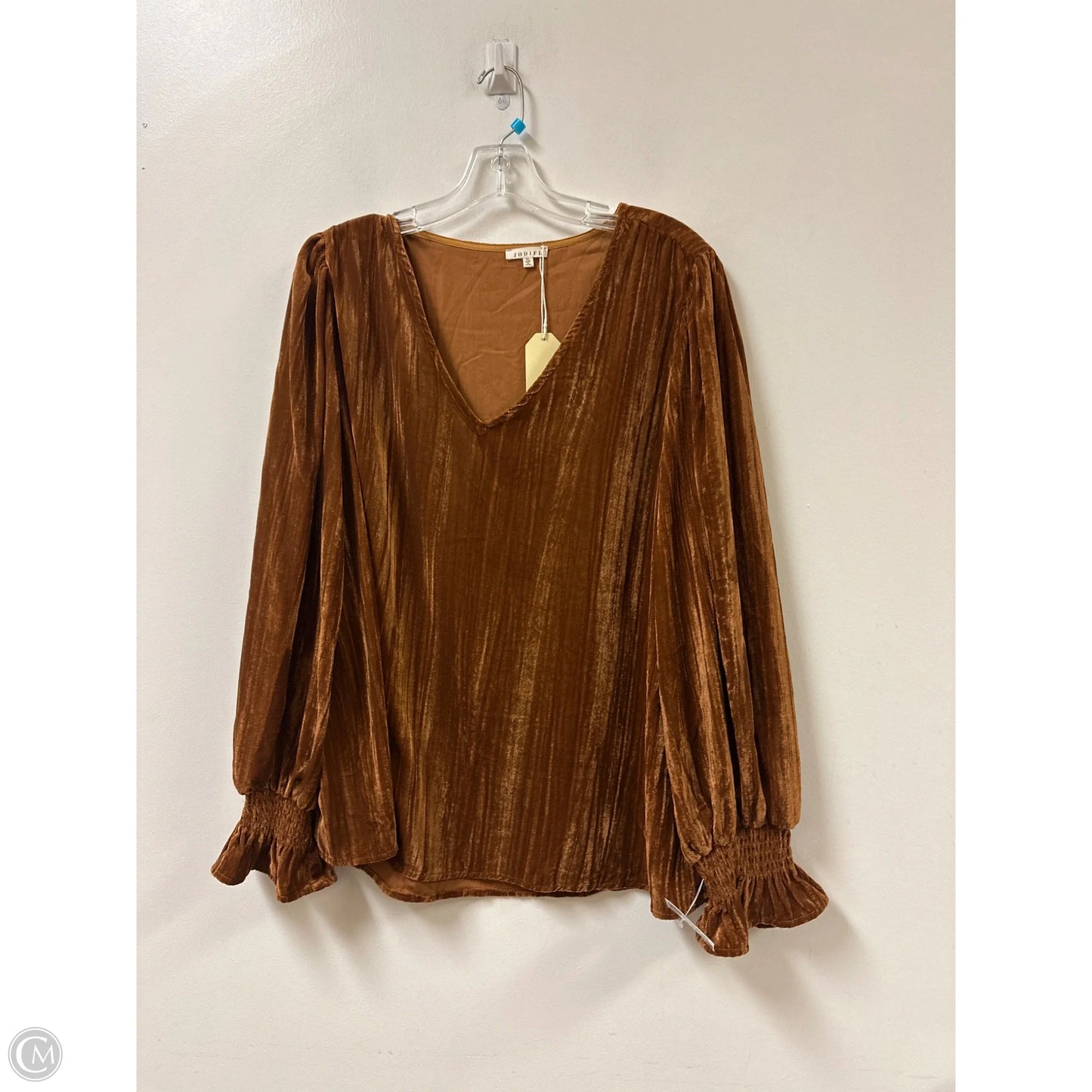 Top Long Sleeve By Jodifl In Gold, Size: Xl