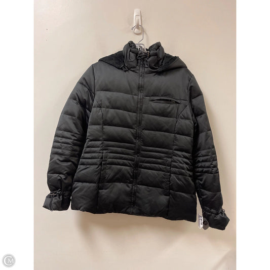 Coat Puffer & Quilted By Dkny In Black, Size: M