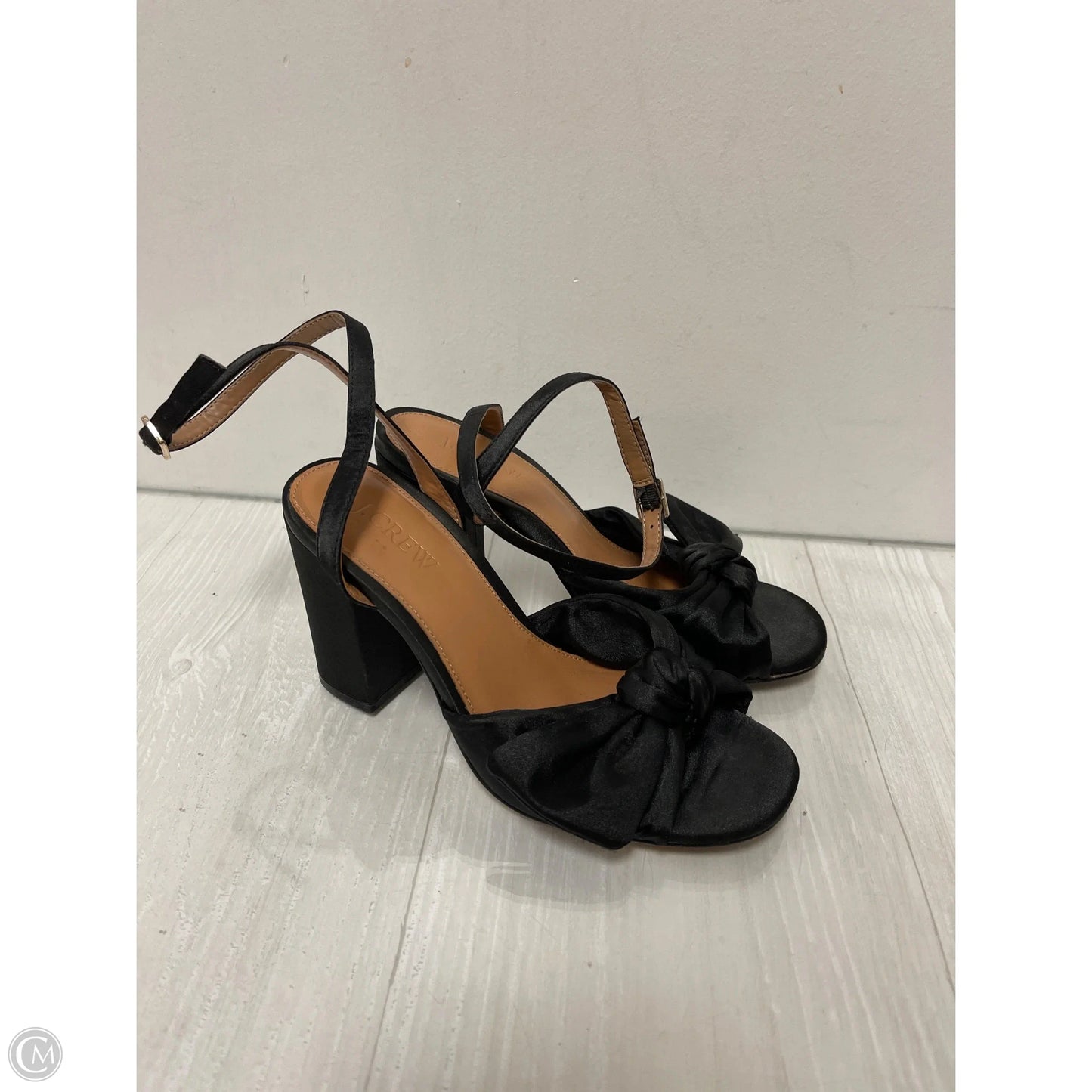 Sandals Heels Block By J. Crew In Black, Size: 6