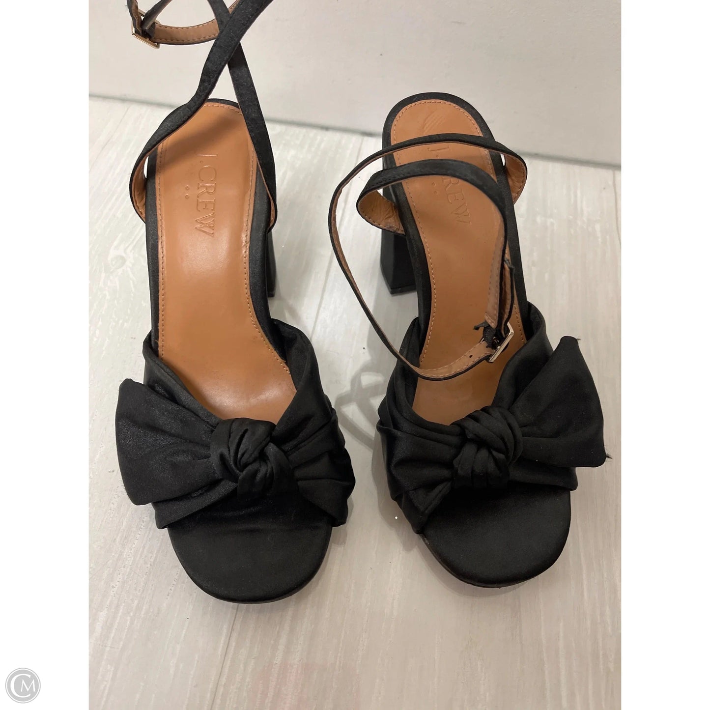 Sandals Heels Block By J. Crew In Black, Size: 6