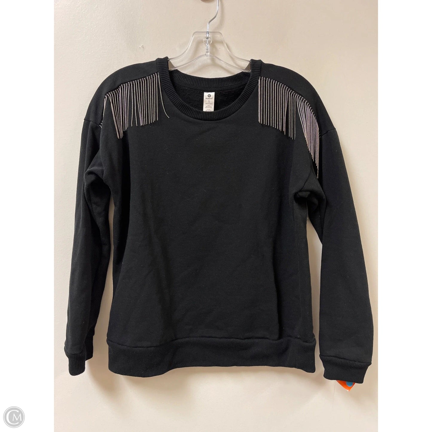 Sweater By Velocity In Black, Size: S