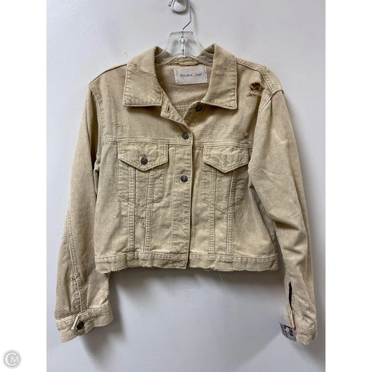 Jacket Denim By Mustard Seed In Cream, Size: S
