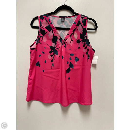 Top Sleeveless By Shein In Pink, Size: Xl