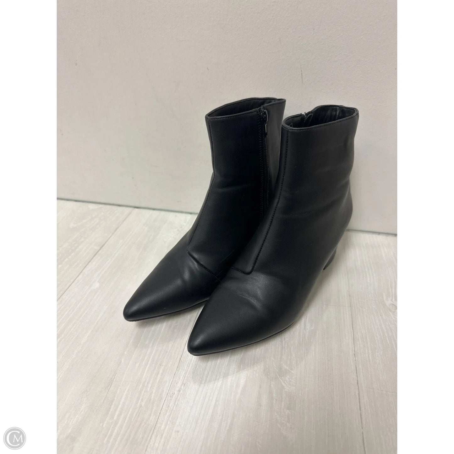 Boots Ankle Heels By Sugar In Black, Size: 9