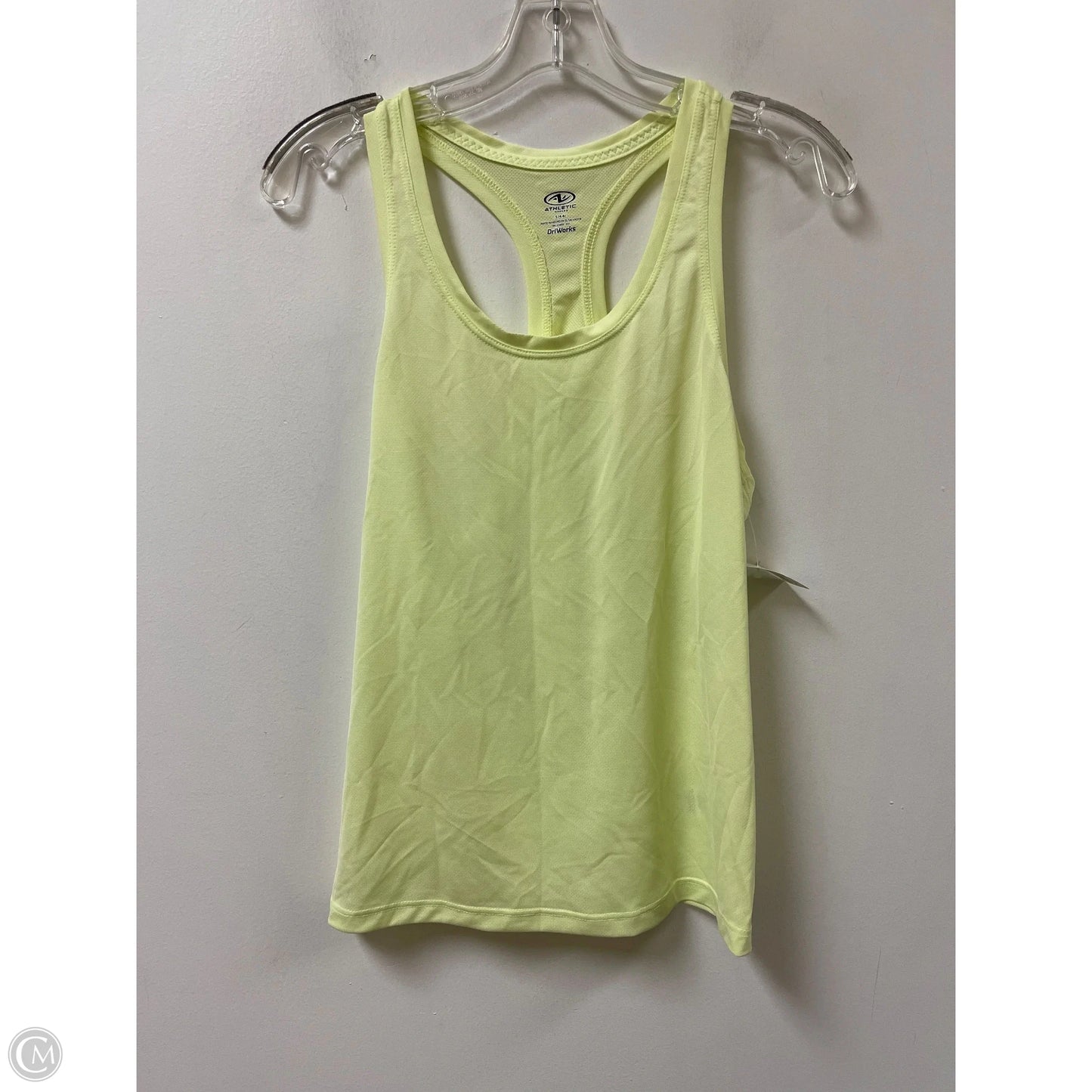 Athletic Tank Top By Athletic Works In Yellow, Size: S